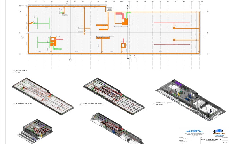 PROALSA - Sheet - A102 - Pasarela Cubierta